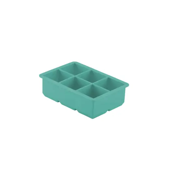 Dotz grote ijsblokjesvorm uit silicone kubus aquablauw - Large