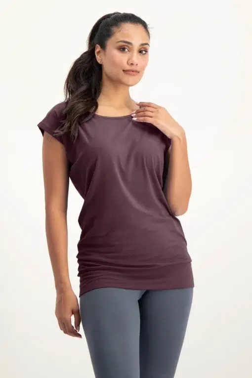 Asana Yoga Tee – Berry