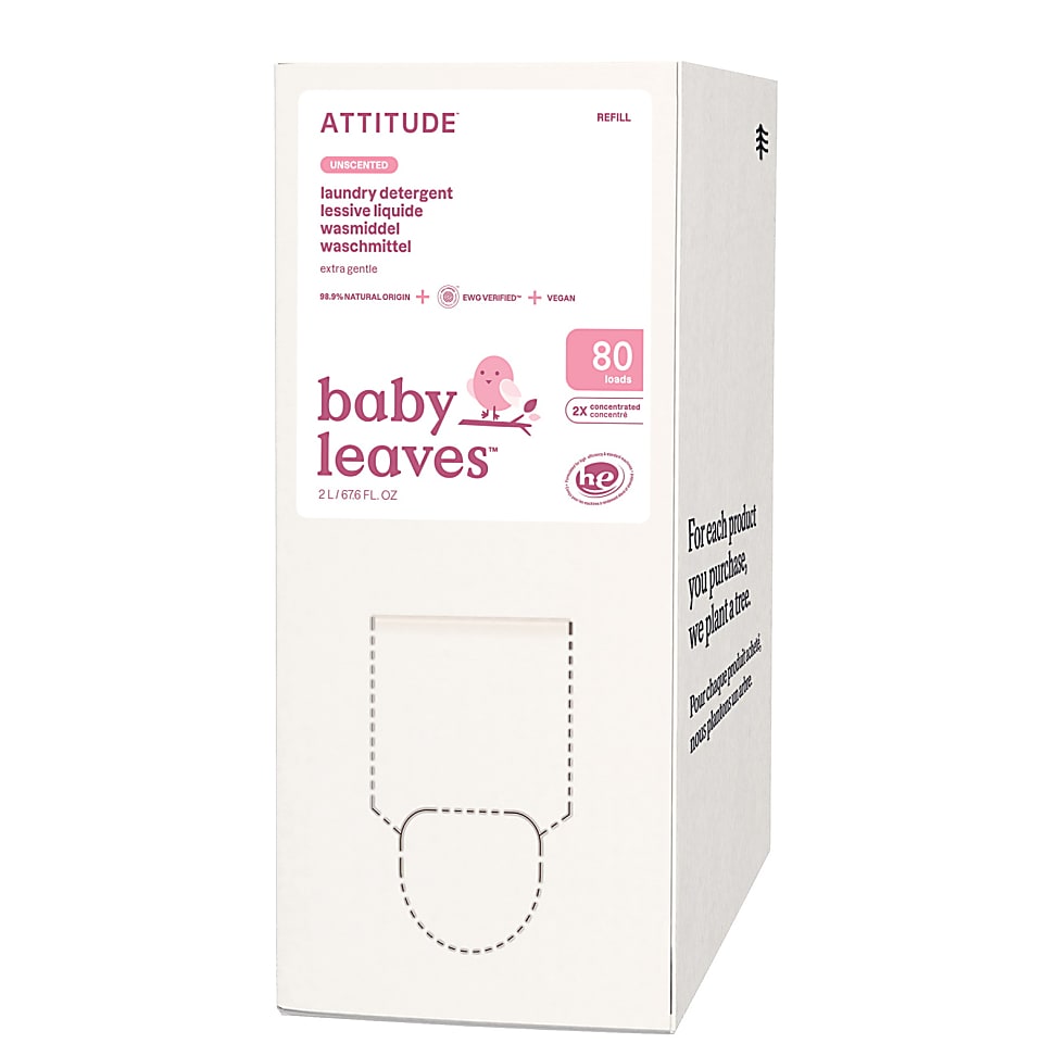 Attitude Little Ones Baby Wasmiddel - Geurvrij 80 wasbeurten