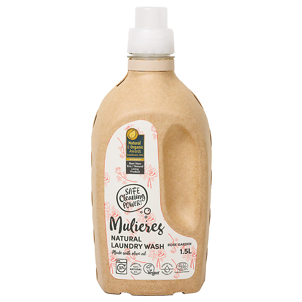 Mulieres Natuurlijk vloeibaar wasmiddel - Rose Garden 1.5L 37 wasb...