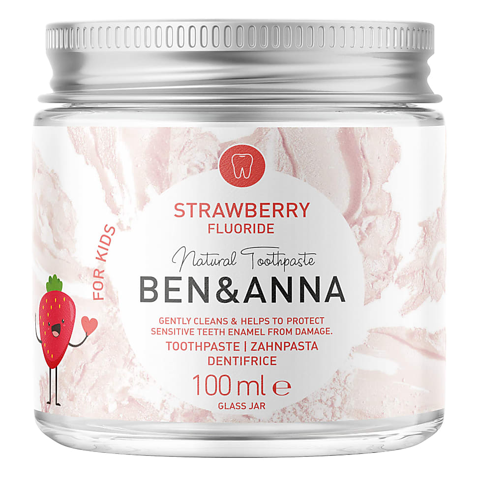 Ben & Anna Tandpasta met Fluoride - Aardbei