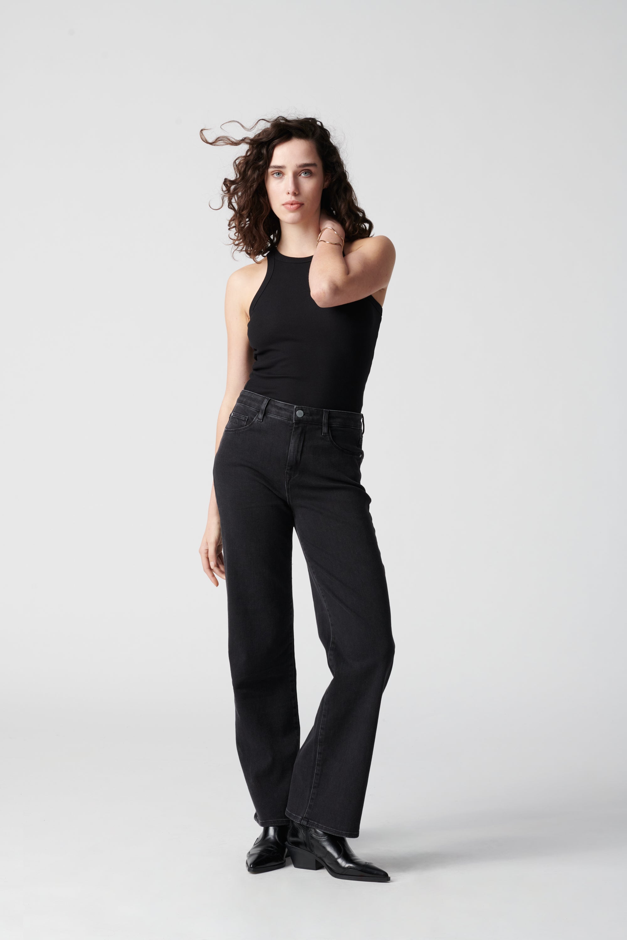 Dawn  Dew Flared Jeans Classic Zwart Denim