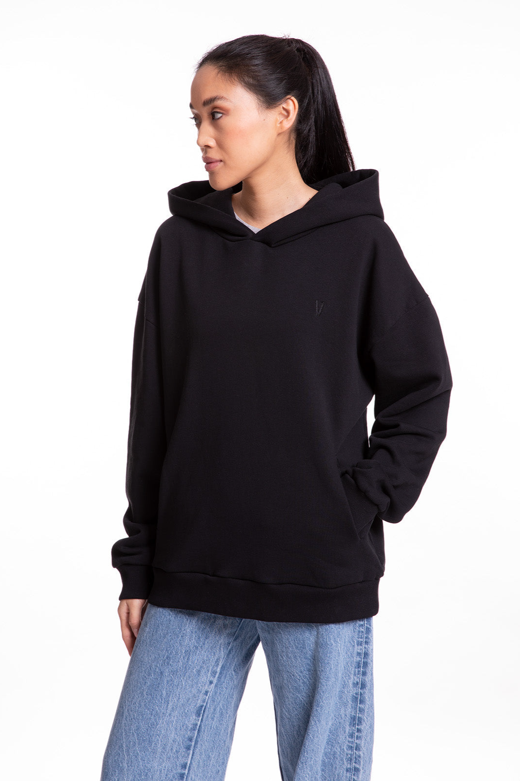 VATTER mannen vegan Hoodie Mellow Mika Donker Antraciet