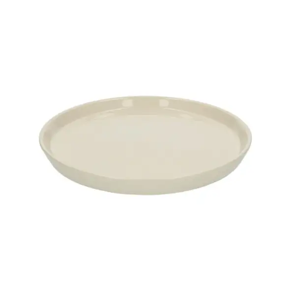 Dinerbord, steengoed, beige, spikkel, Ø 25 cm