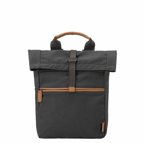 Fresk Uni Small Backpack Dark Shadow - kleine rugzak van gerecycled katoen