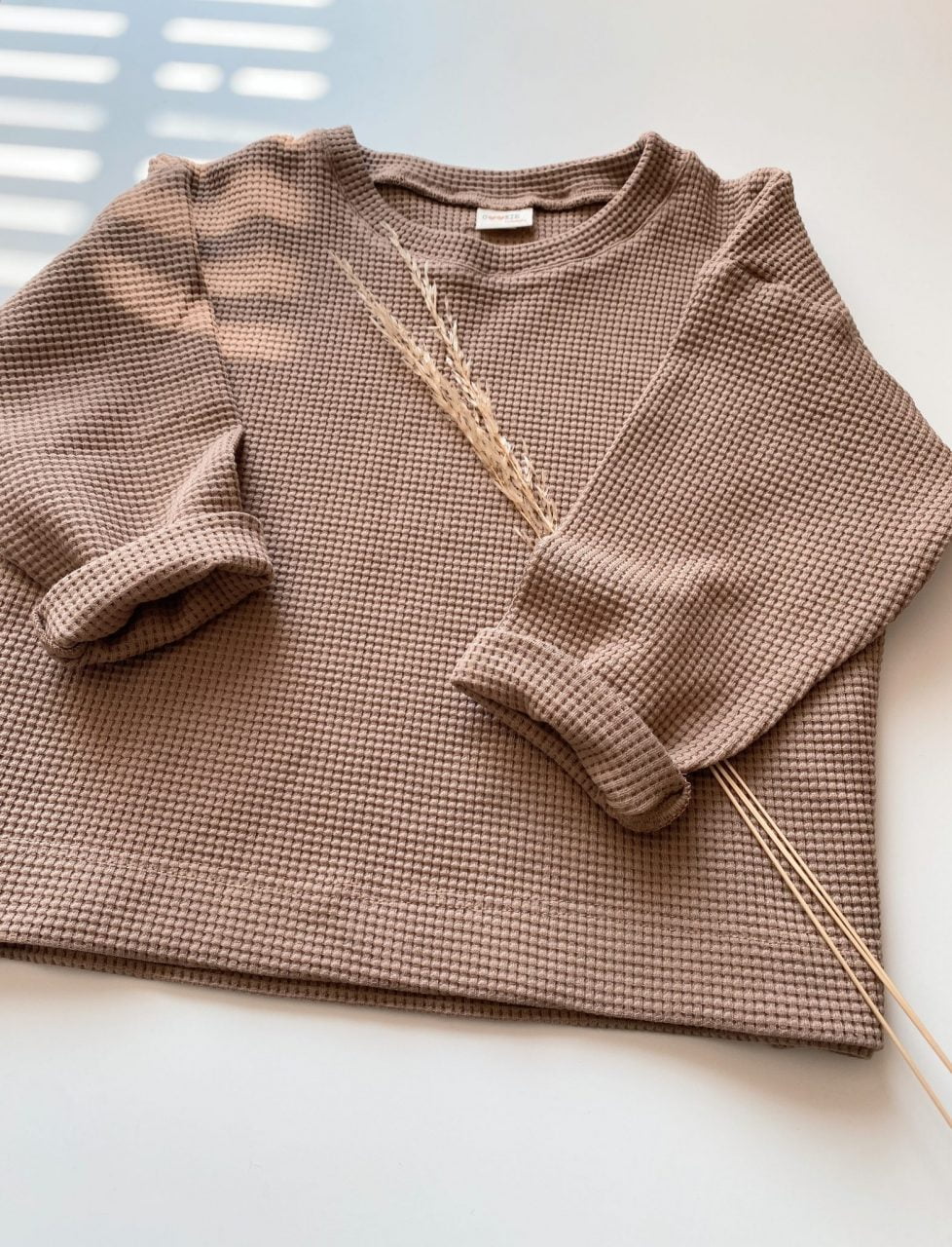 Longsleeve Wafel – Taupe