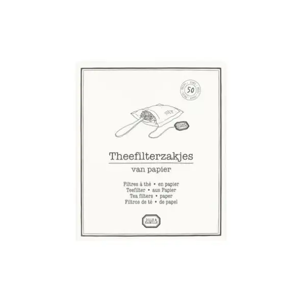 Theefilterzakjes, papier, 50 stuks