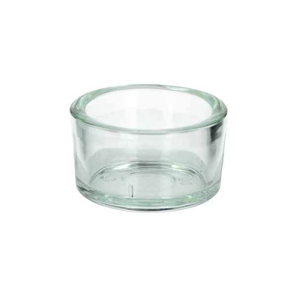 Theelichthouder, glas, Ø5 x H 2,5 cm