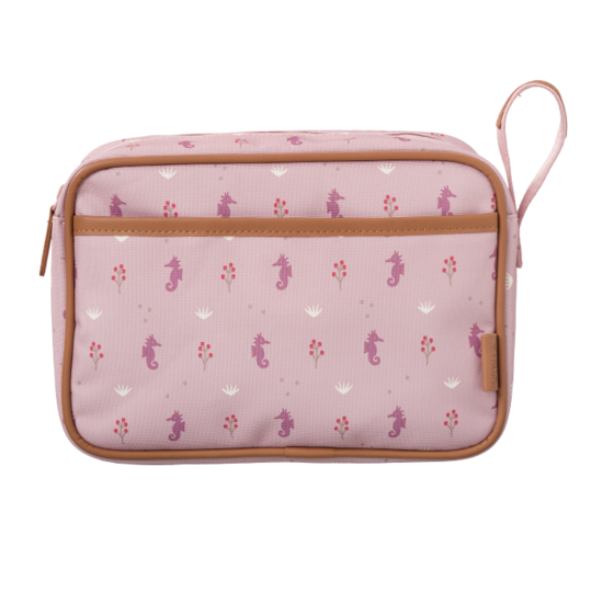 Fresk luxe toilettas van gerecycled plastic - Wash Bag Seahorse