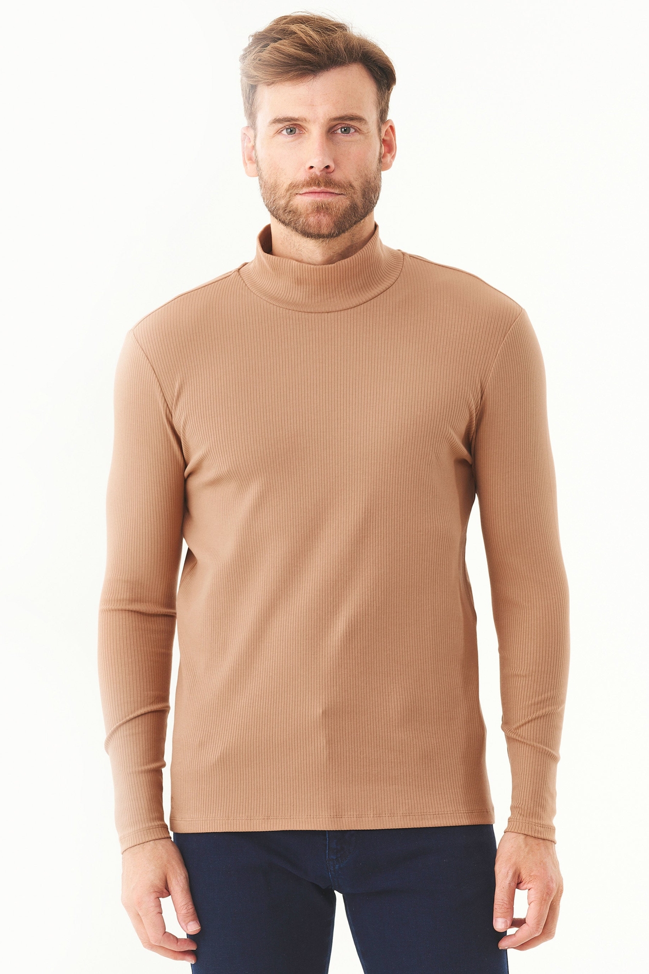 ORGANICATION mannen vegan Coltrui Longsleeve Lichtbruin