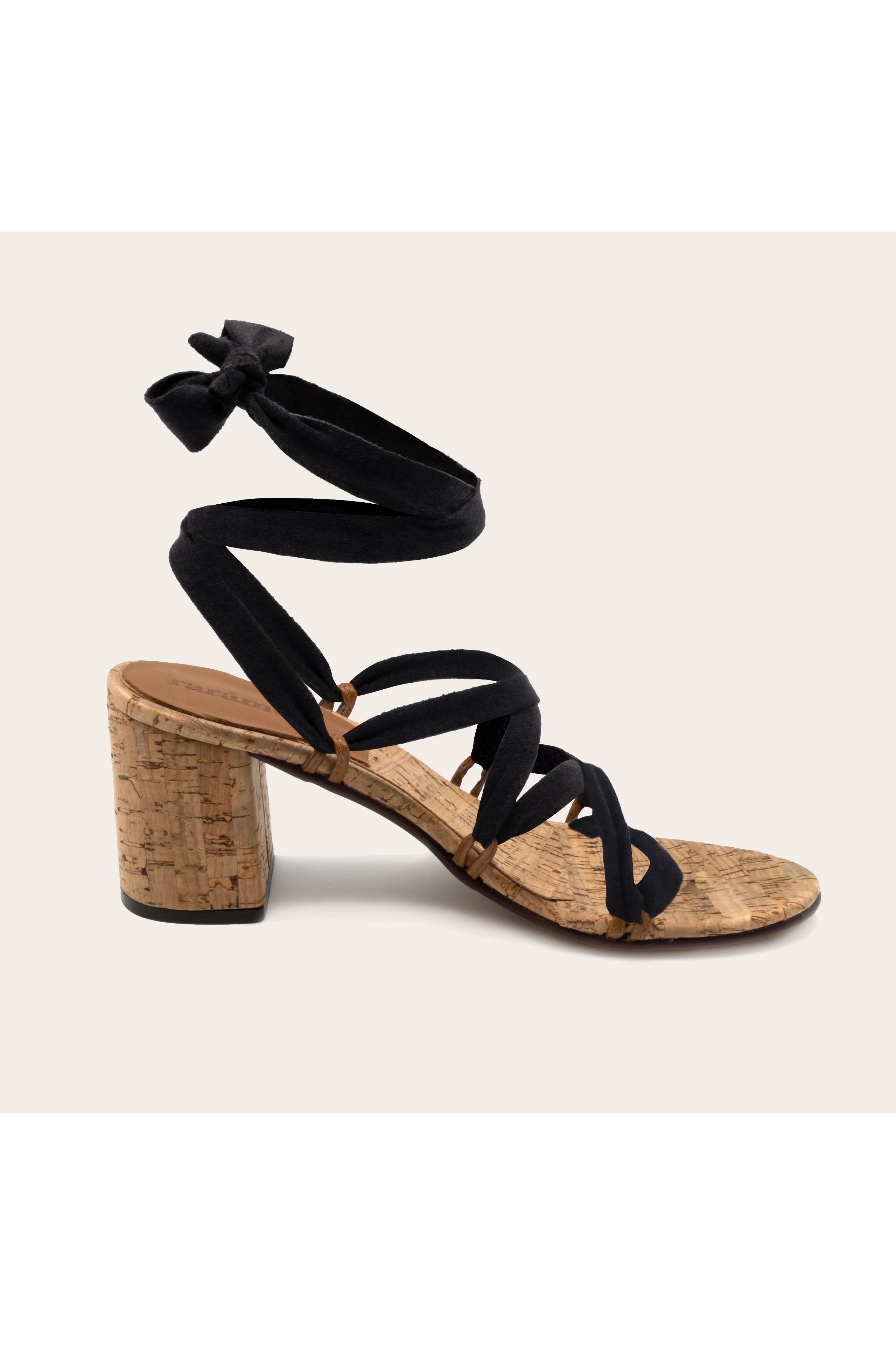 Rarámuri Camila Vegan Sandalen - Zwart