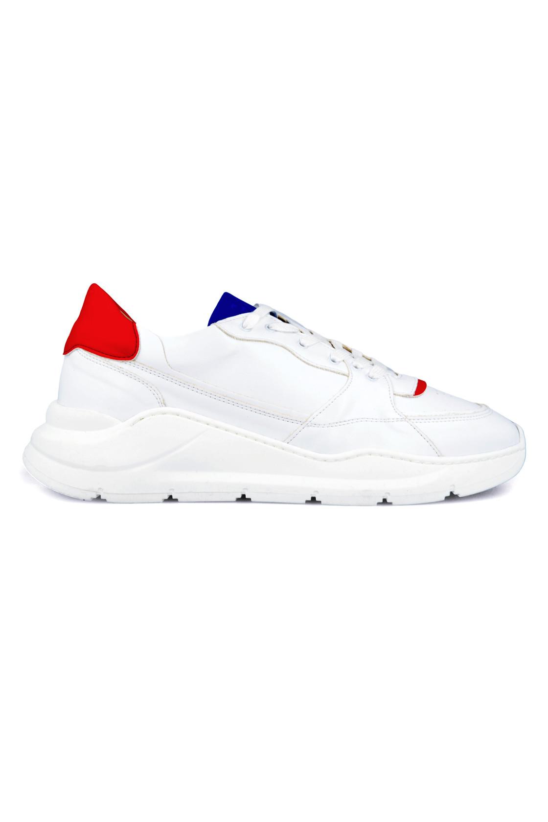 Ella & Witt mannen vegan Goodall Sneaker Rood, Wit & Blauw