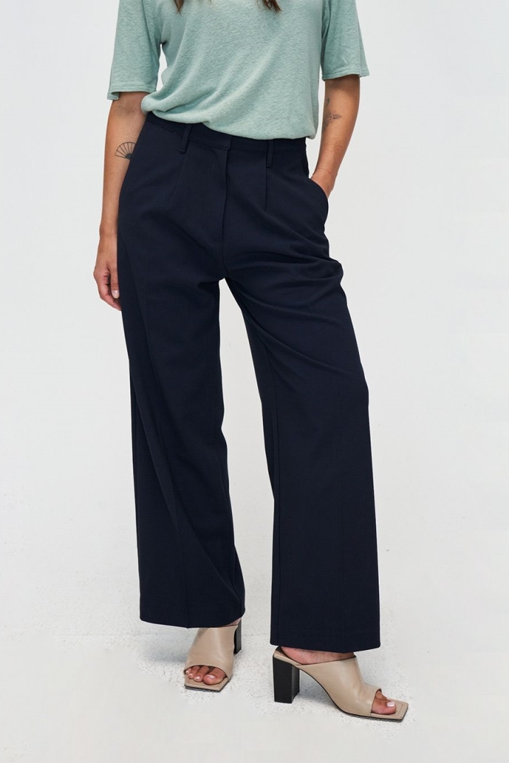 Kuyichi Peyton Poly Broek Donkerblauw