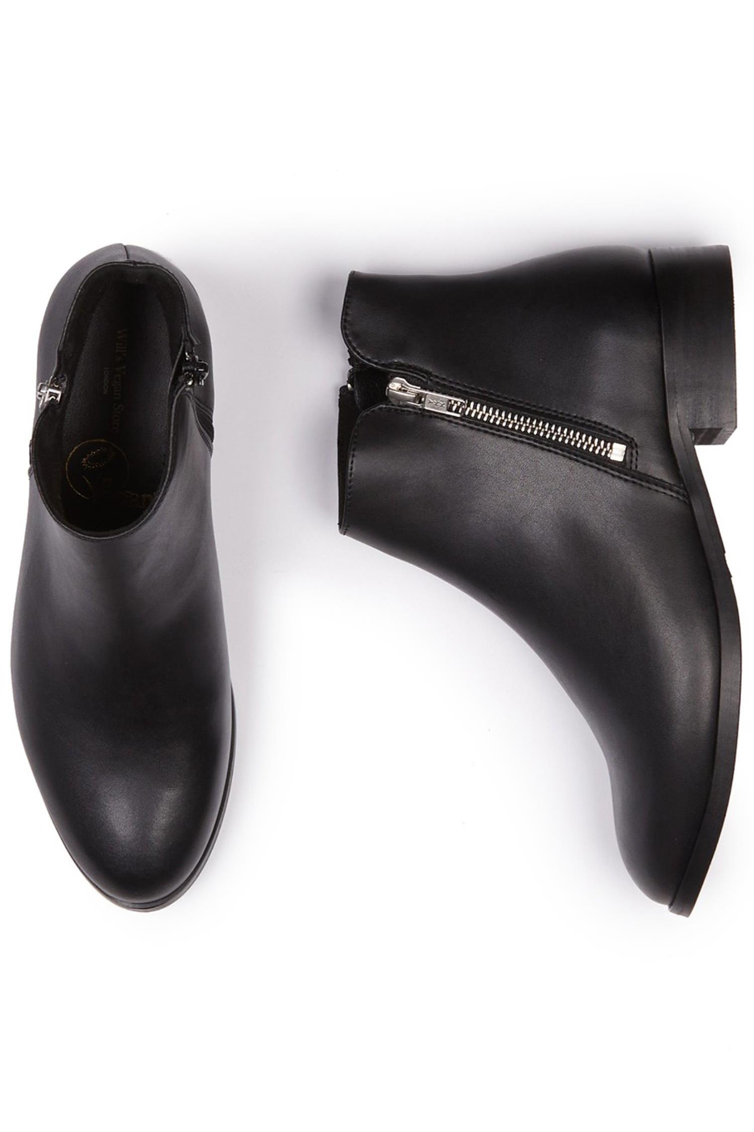 Will's Vegan Store  Laarzen Low Ankle Zwart