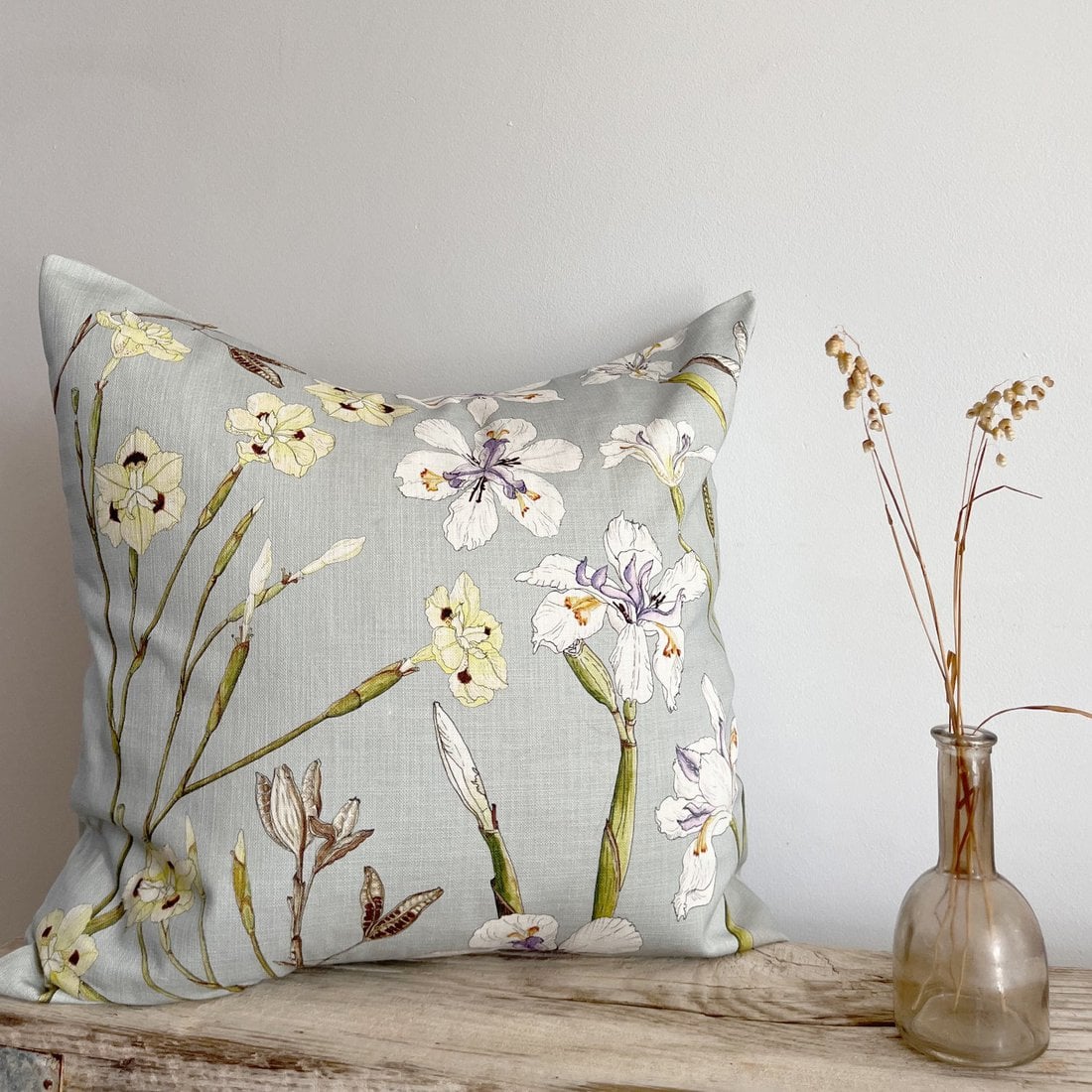Wild Iris Scatter Cushion Cover ~ Large
