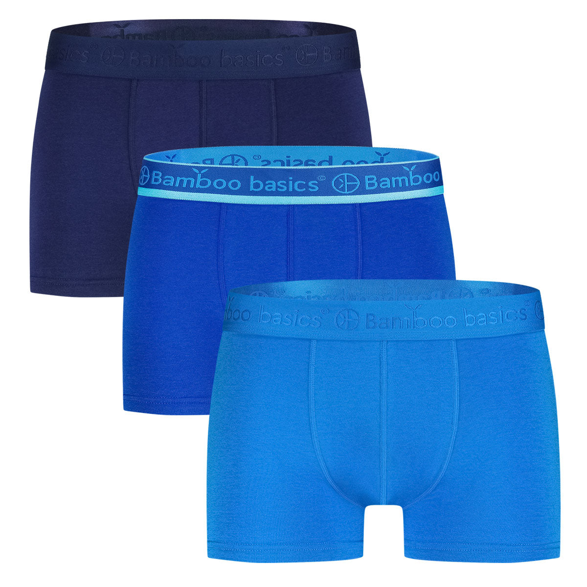 Trunk Boxershorts Liam (3-pack) - Lichtblauw, blauw, donkerblauw