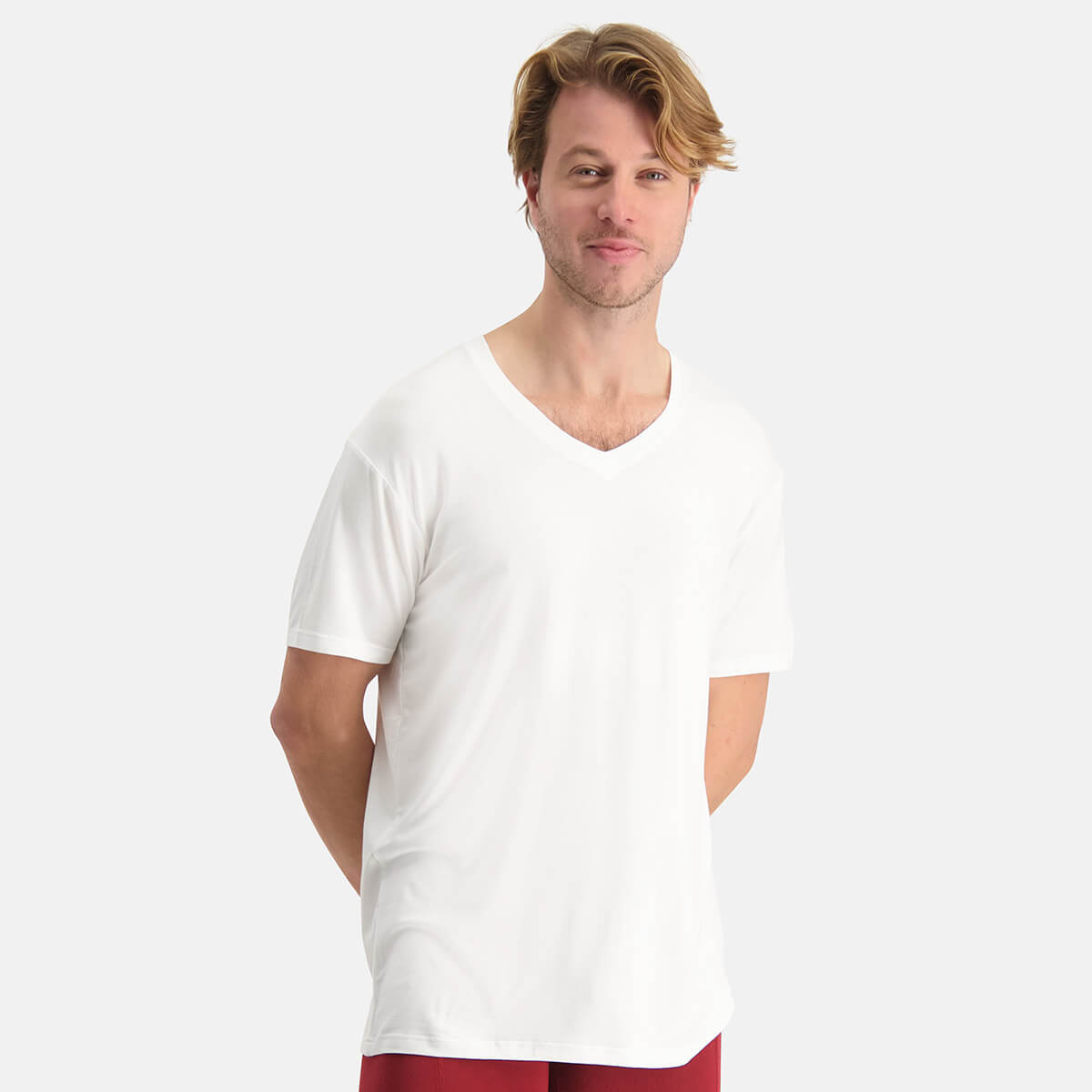 T-Shirts Vance V-hals (2-pack) - Off White