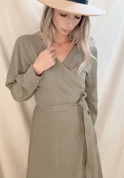 Overslagjurk – Olive
