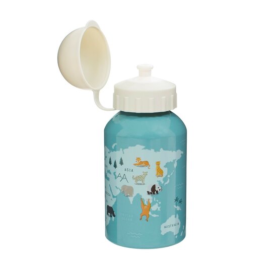 Sass & Belle drinkfles met afsluitbare bidondop - Endangered Animals 300ml,