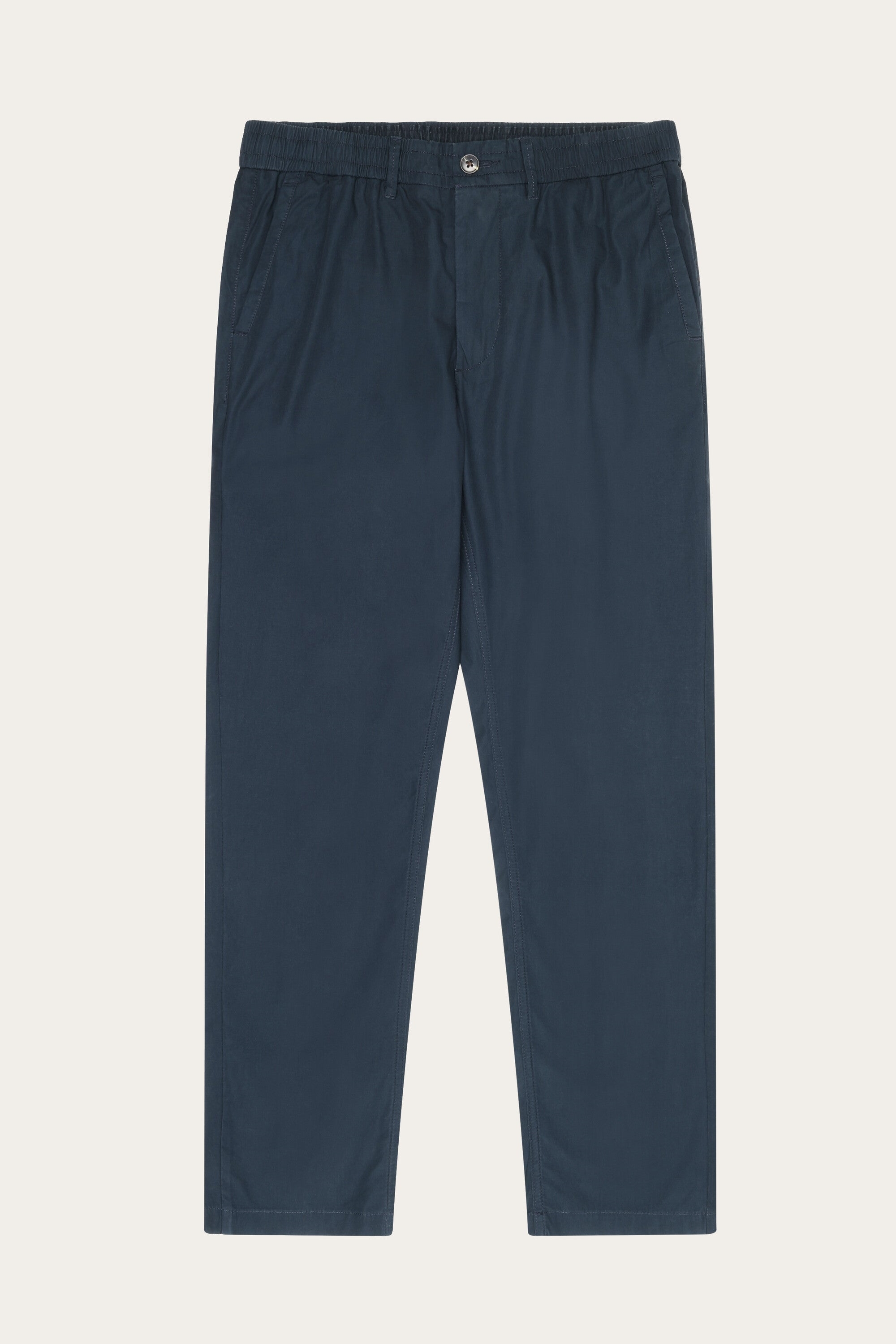 KnowledgeCotton Apparel mannen vegan Chino Broek Tim Tapered Total Eclipse Navy