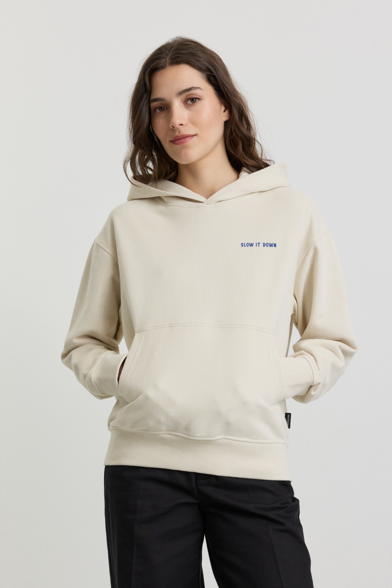 Recolution  Hoodie Persea Slow Arctisch Wit