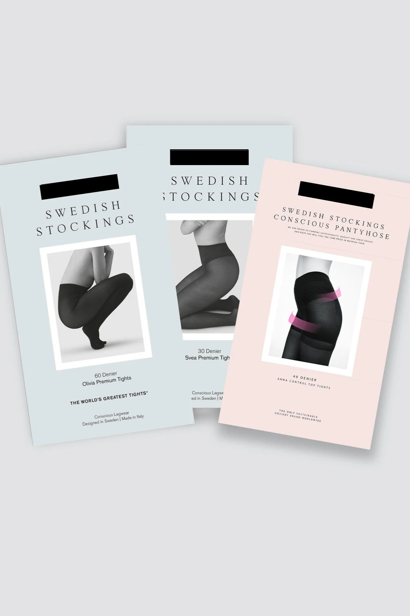 Swedish Stockings  Set Panty's Olivia Svea Anna Zwart