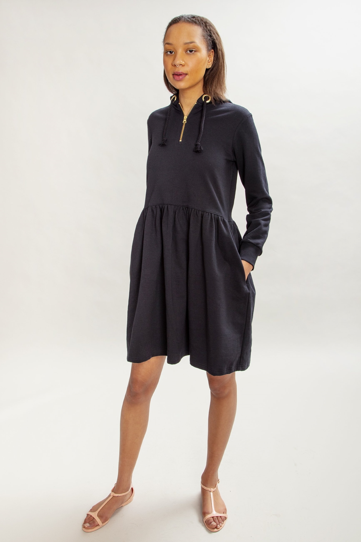 MAHLA  Hoodie Dress Ragna Black