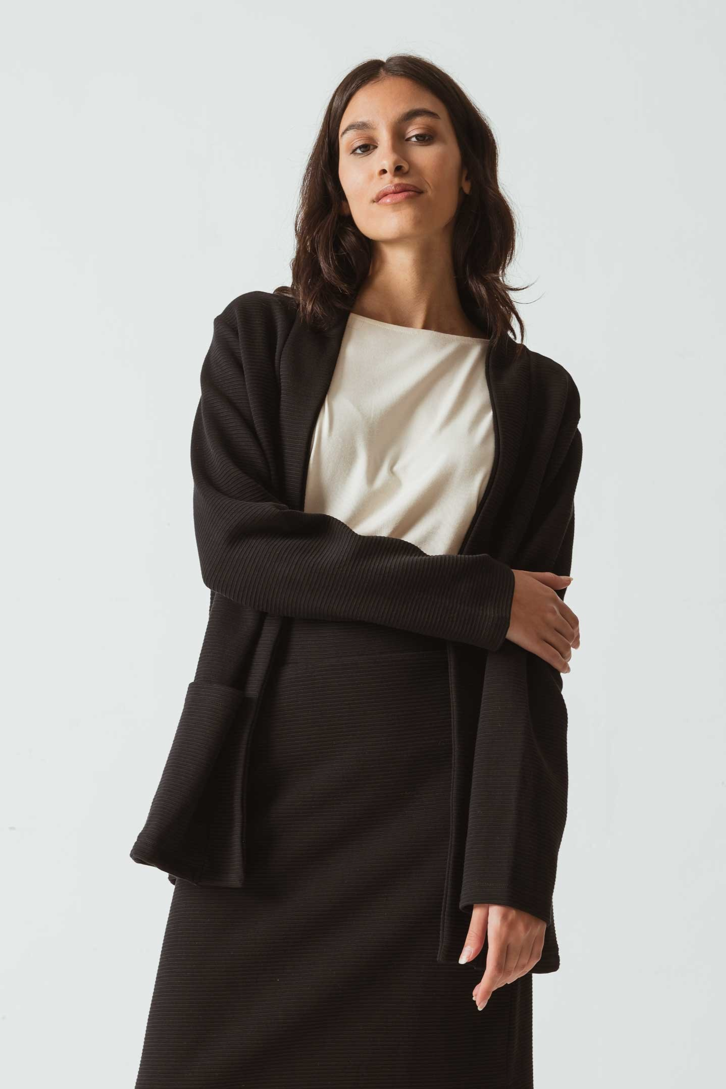 SKFK  Cardigan Leundia Donkergrijs