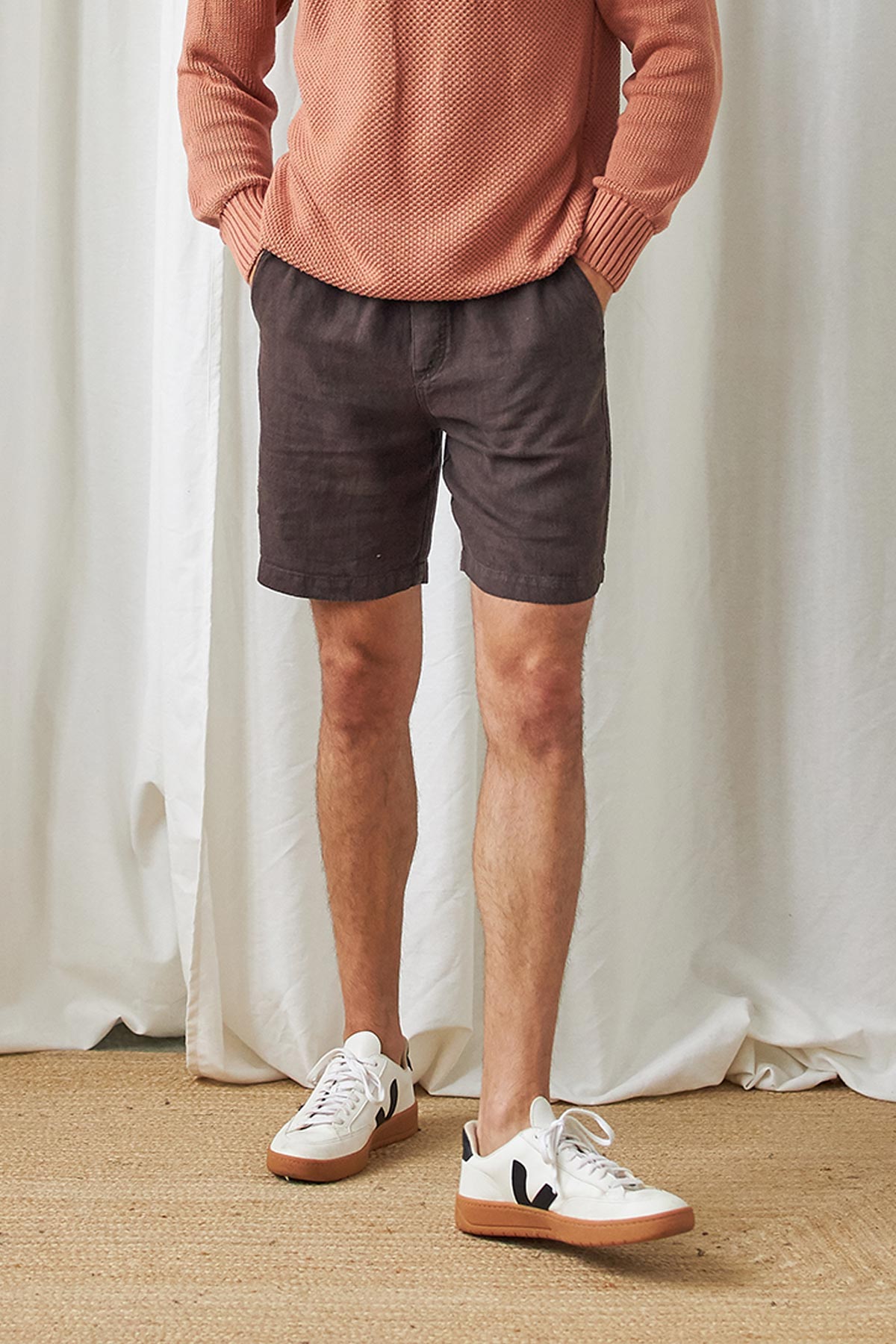 TWOTHIRDS mannen vegan Shorts Bagaat Bruin Aarde