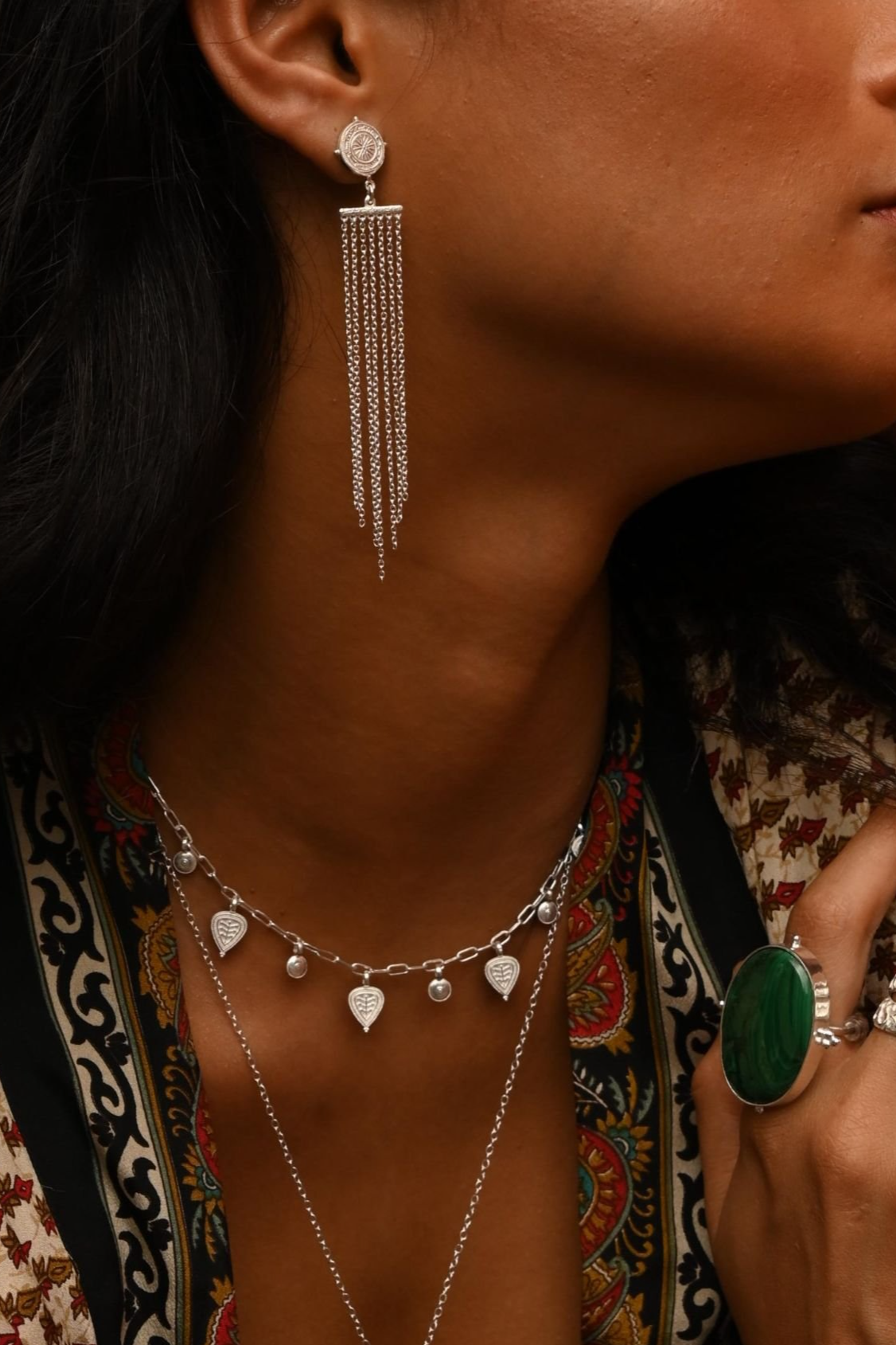 Loft and Daughter  Choker Baby Levensboom Zilver