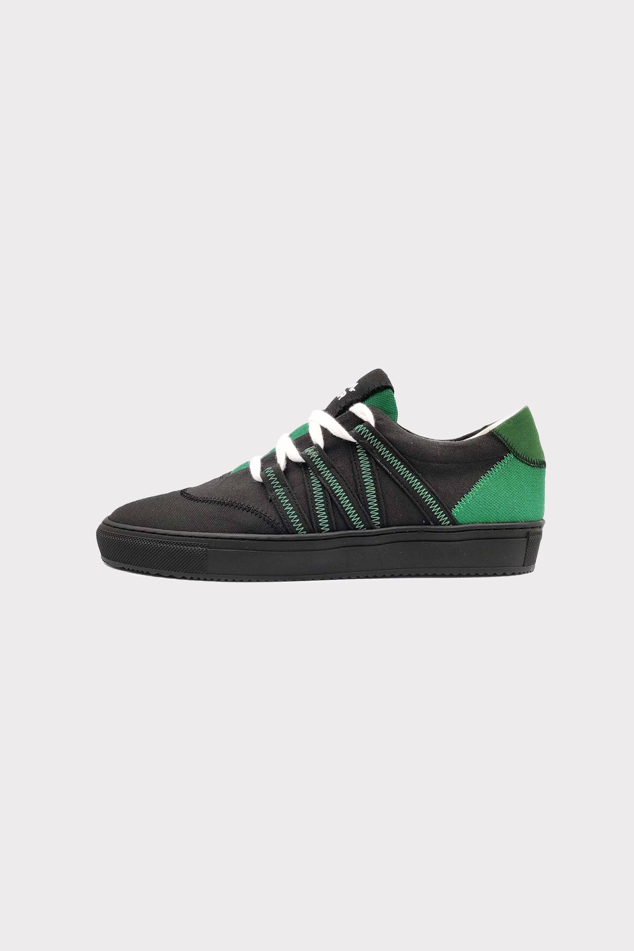 VAER mannen vegan Sneakers Phoenix Groen/Zwart
