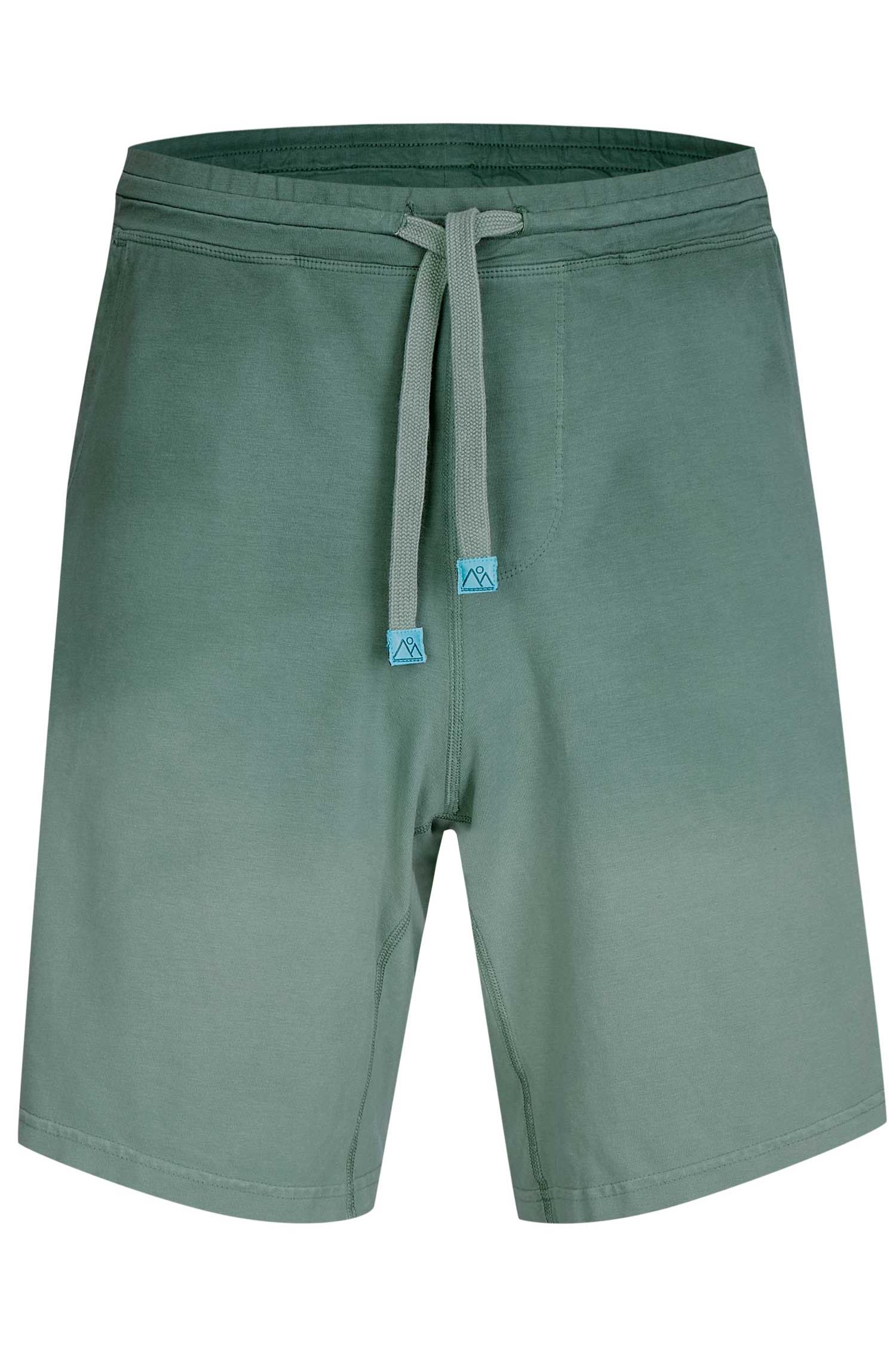 nice to meet me mannen vegan Tie Dye Shorts Groen