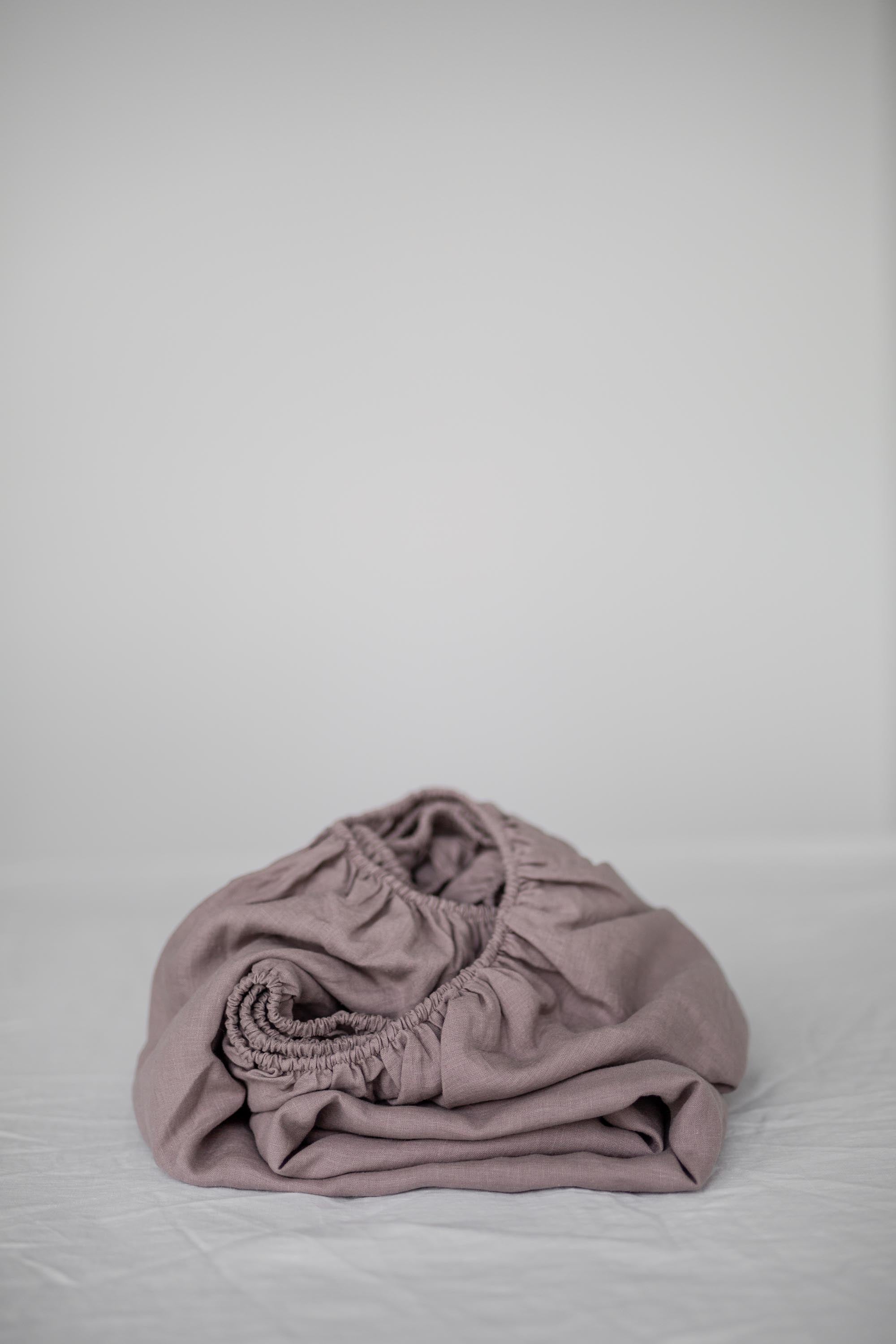 AmourLinen  Linnen Hoeslaken Rosy Brown