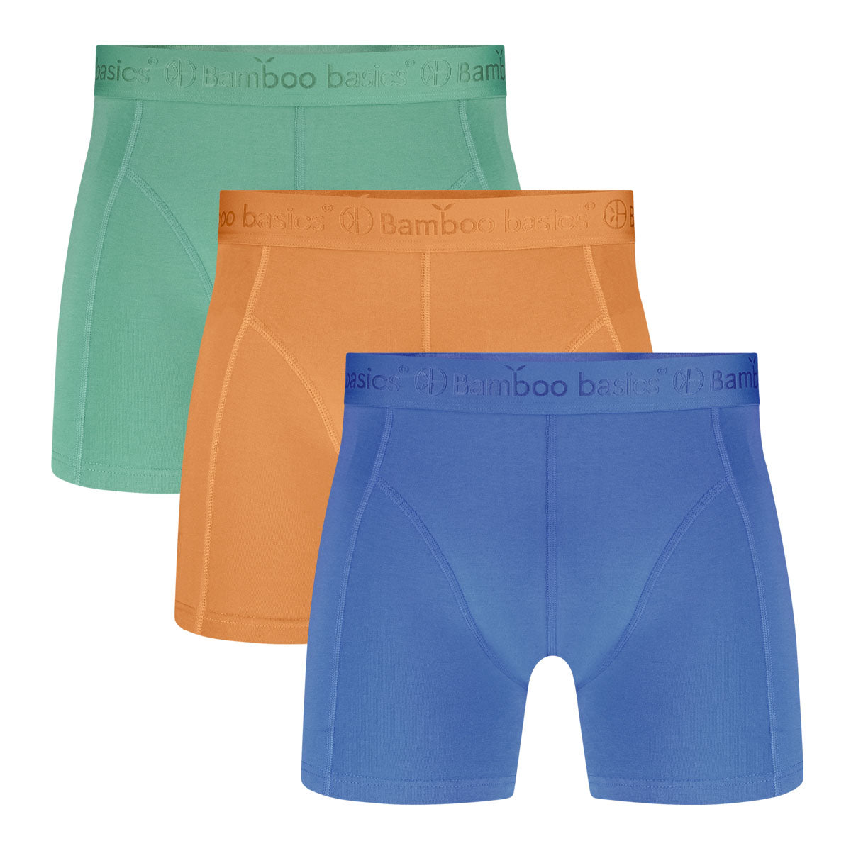Boxershorts Rico (3-pack) - Lichtgroen, Papaya & Lichtblauw Ton Sur Ton
