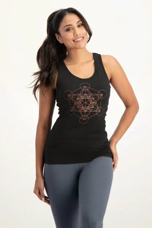 Metatron Core Yoga Tank – Onyx Black