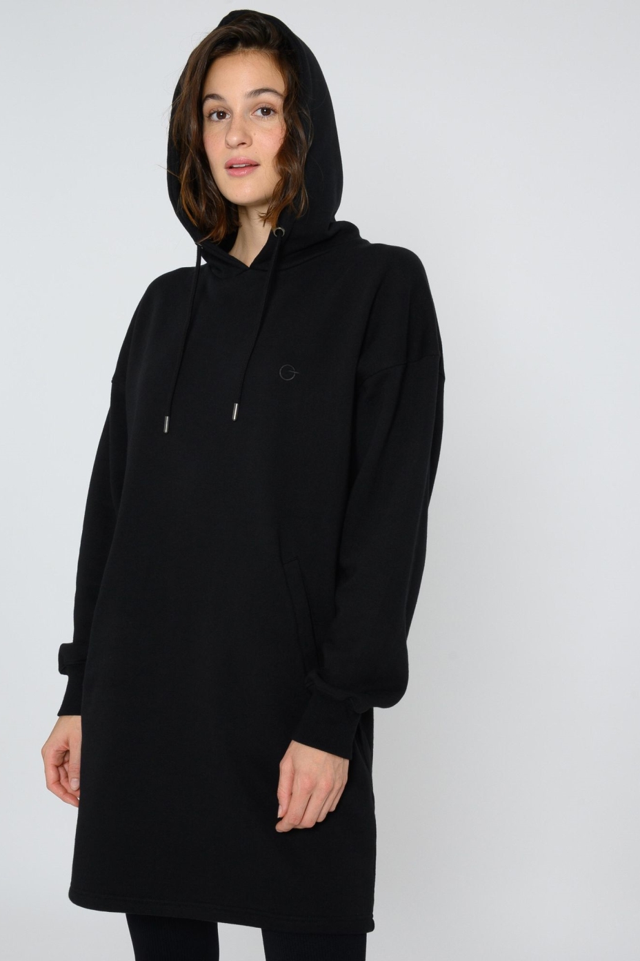 ThokkThokk  Hoodiejurk Zwart
