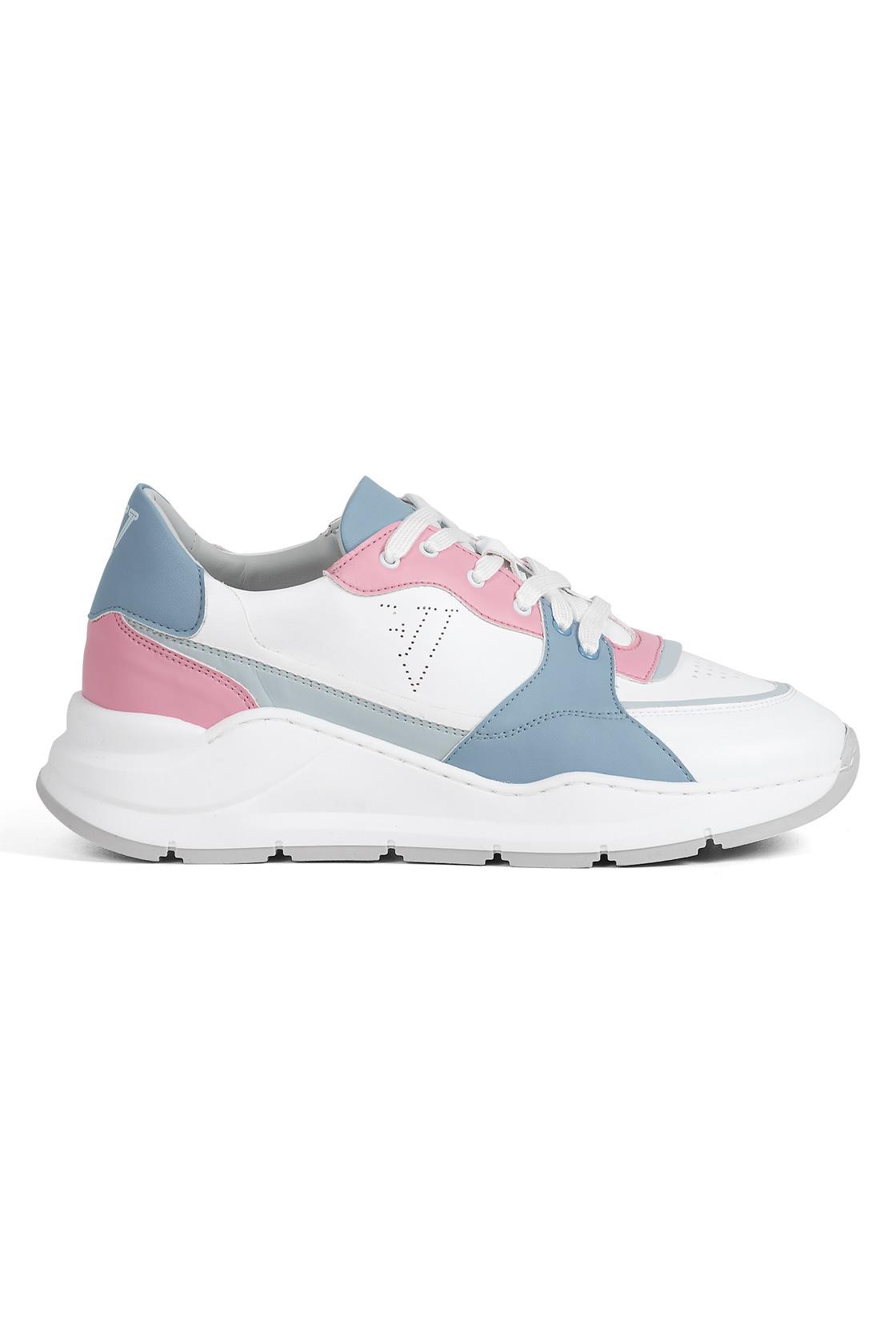 Ella & Witt  Sneakers Goodall Ii Wit / Blauw / Roze