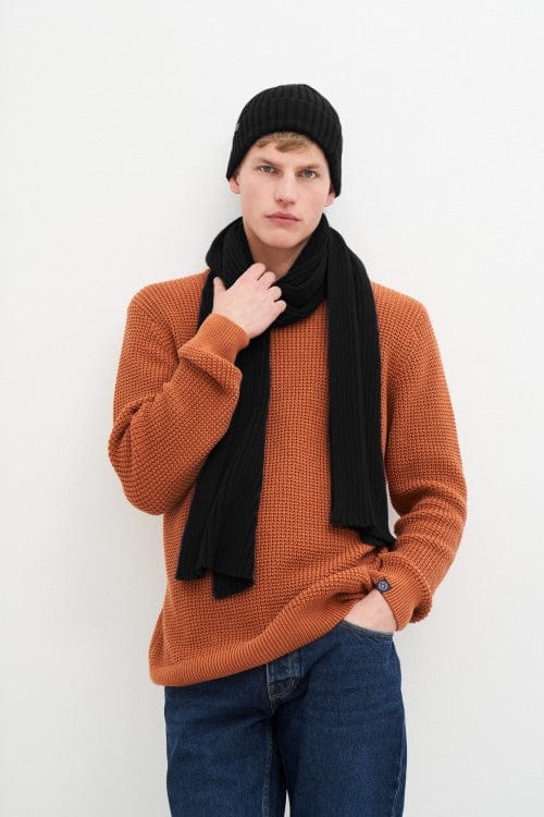 Kuyichi mannen vegan Novi Sjaal Jet Black