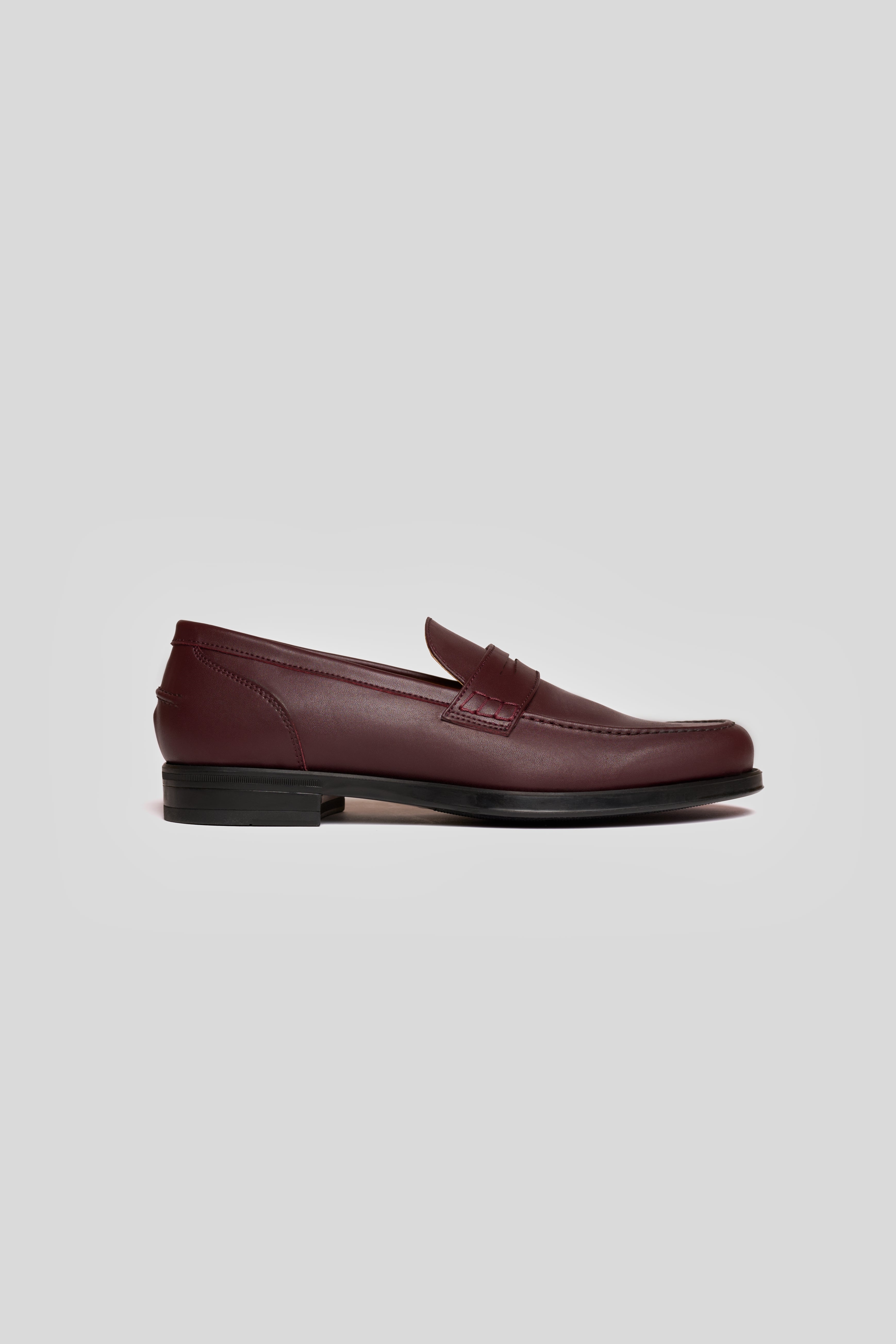 Solari Milano mannen vegan Loafer Heren Bordeaux