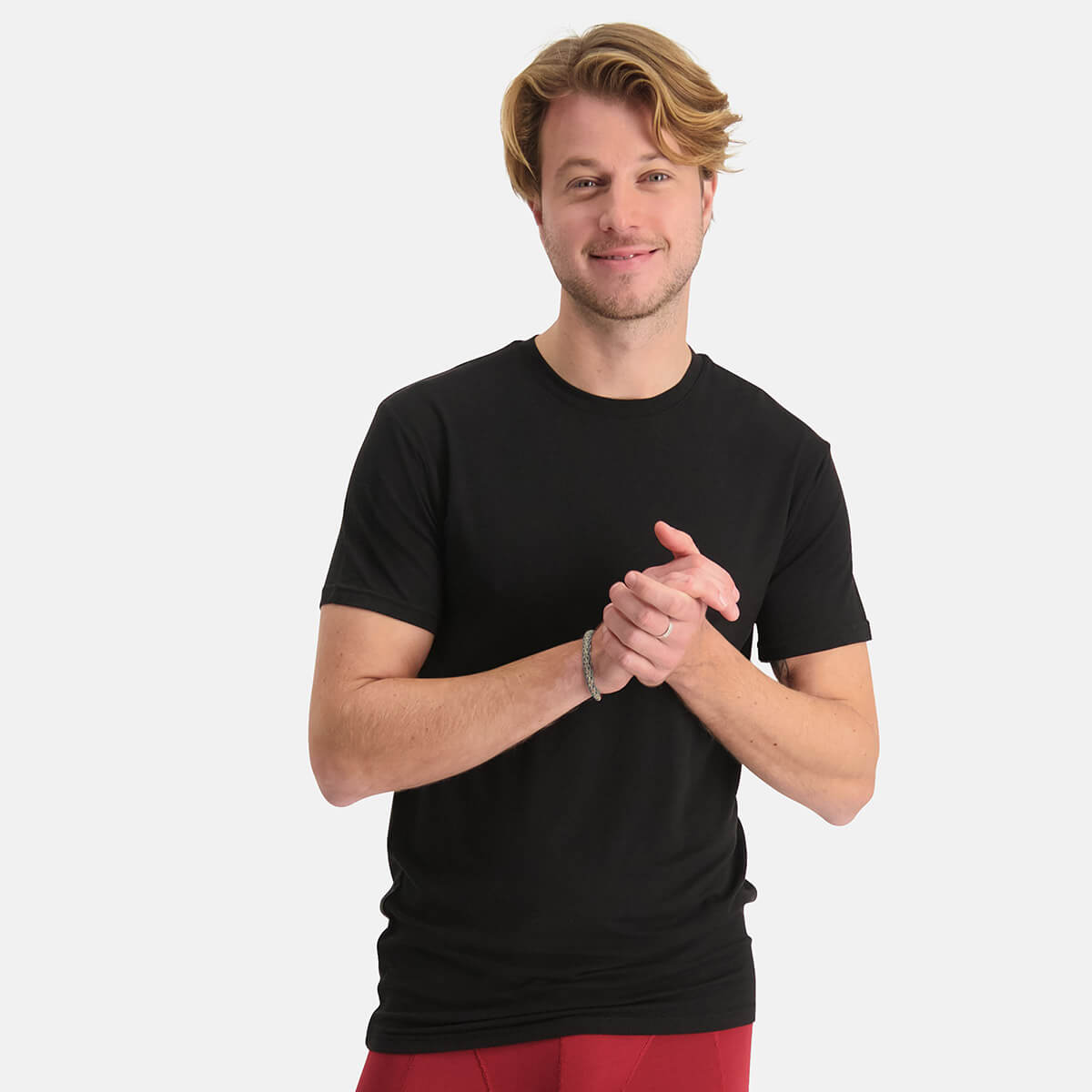 T-Shirts Ray ronde hals (2-pack) - Zwart