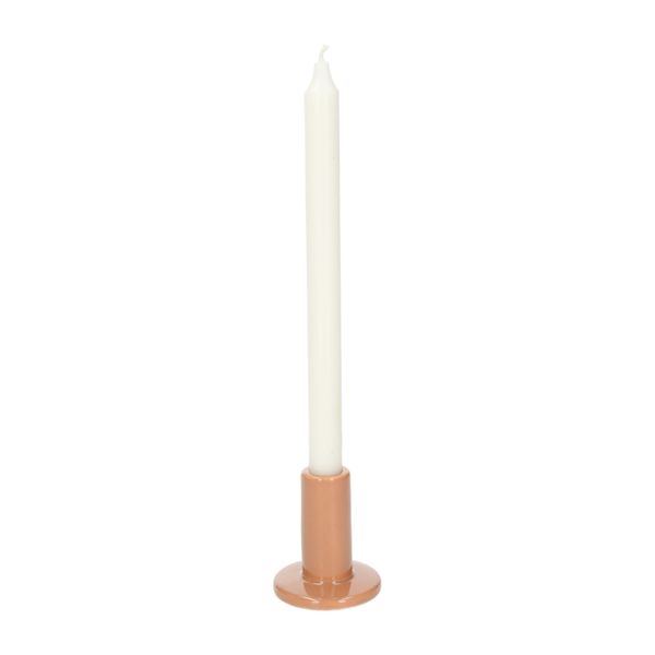 Kandelaar, porselein, hoog, terracotta
