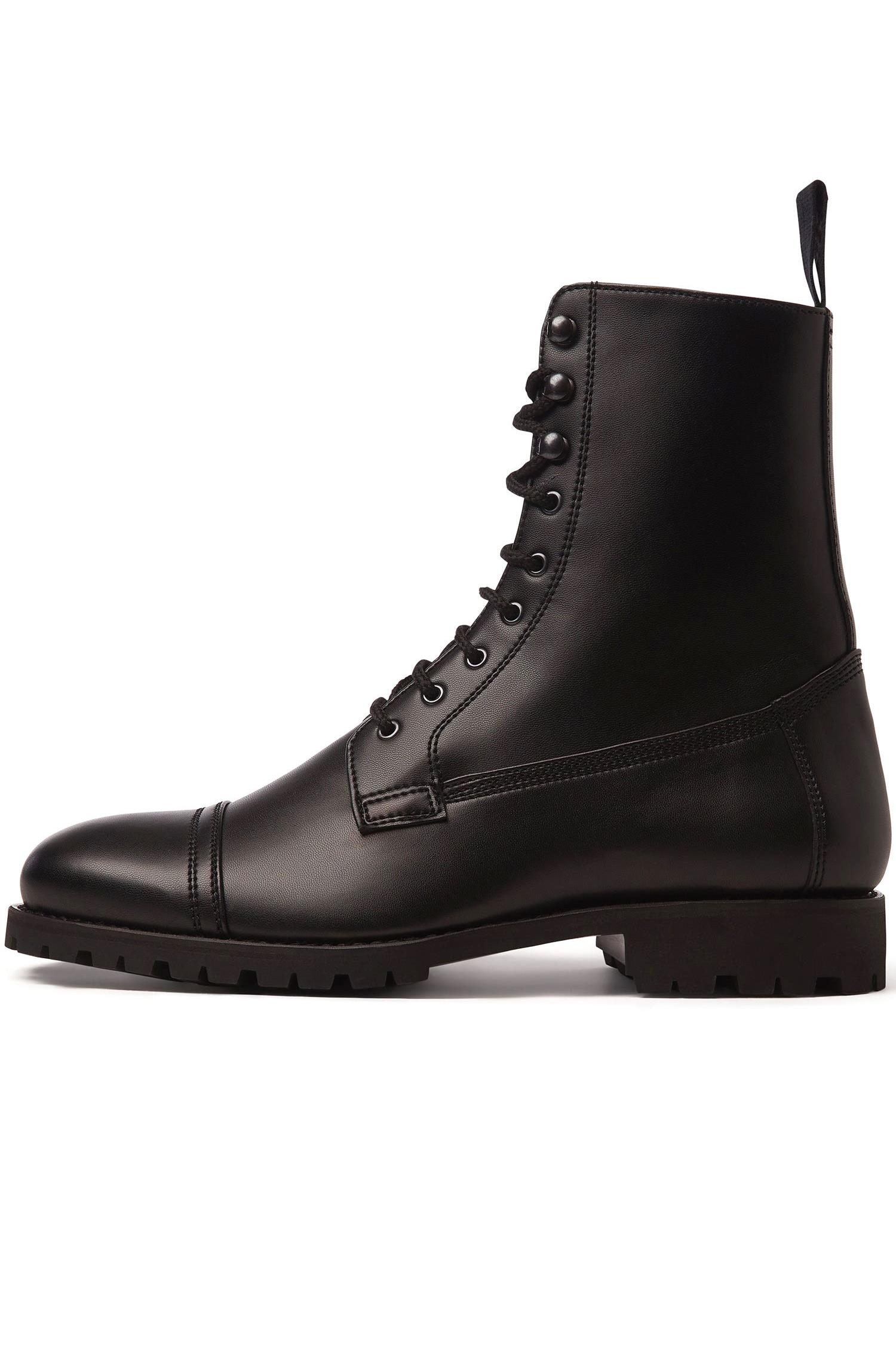 Will's Vegan Store mannen vegan Goodyear Tactische Laarzen Zwart