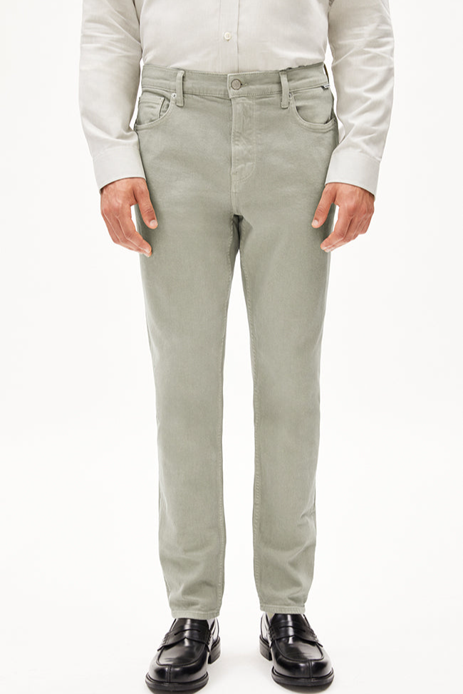 ARMEDANGELS mannen vegan Jeans Aarjo Zeegroen