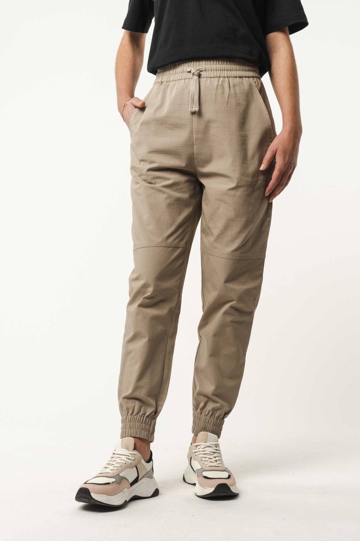 MELA Dames Broek Arite Taupe Beige
