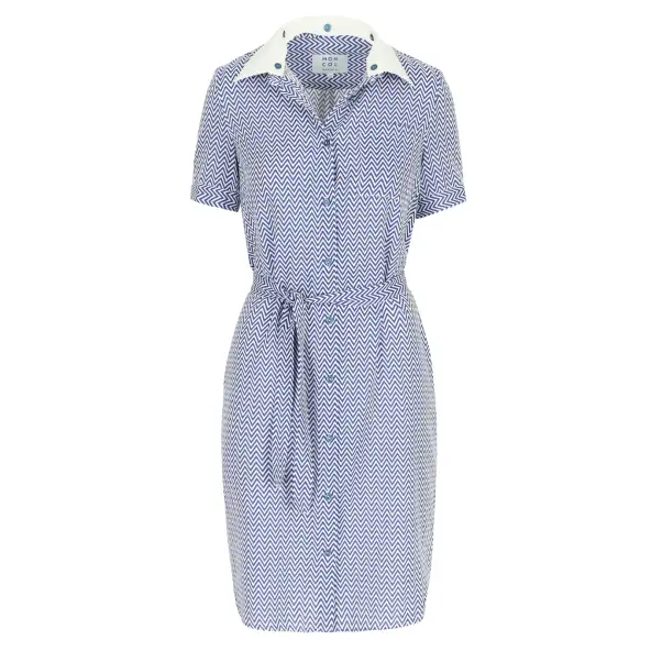 Echo dress zigzag blue - Last size: 36