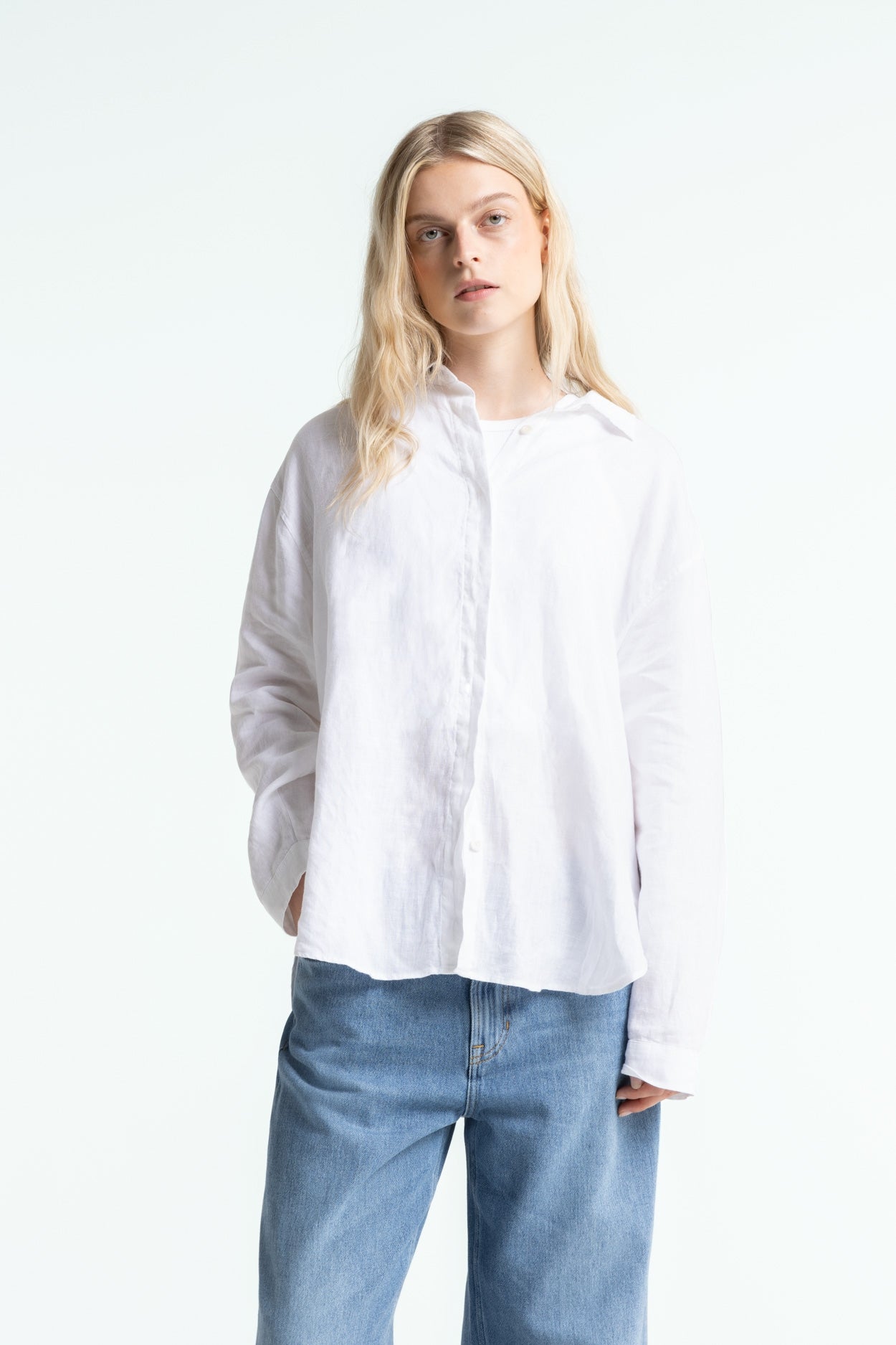 Kings of Indigo  Shirt Helen Optisch Wit