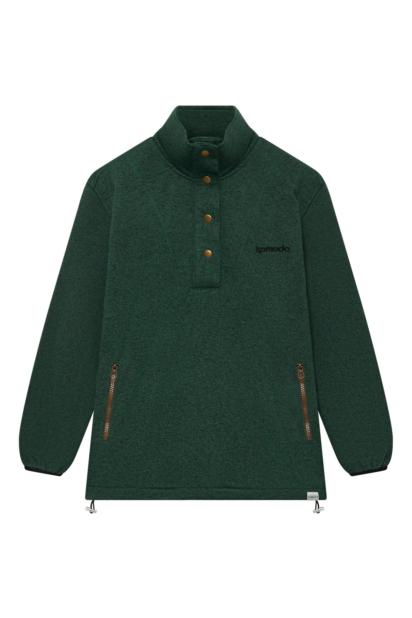 KOMODO mannen vegan Moon Recycled Pet Fleece Groen Heren