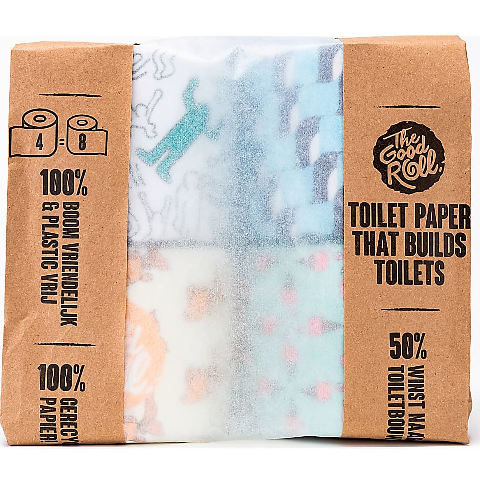 The Good Roll Plasticvrij Recycled Toiletpapier 4 Pack