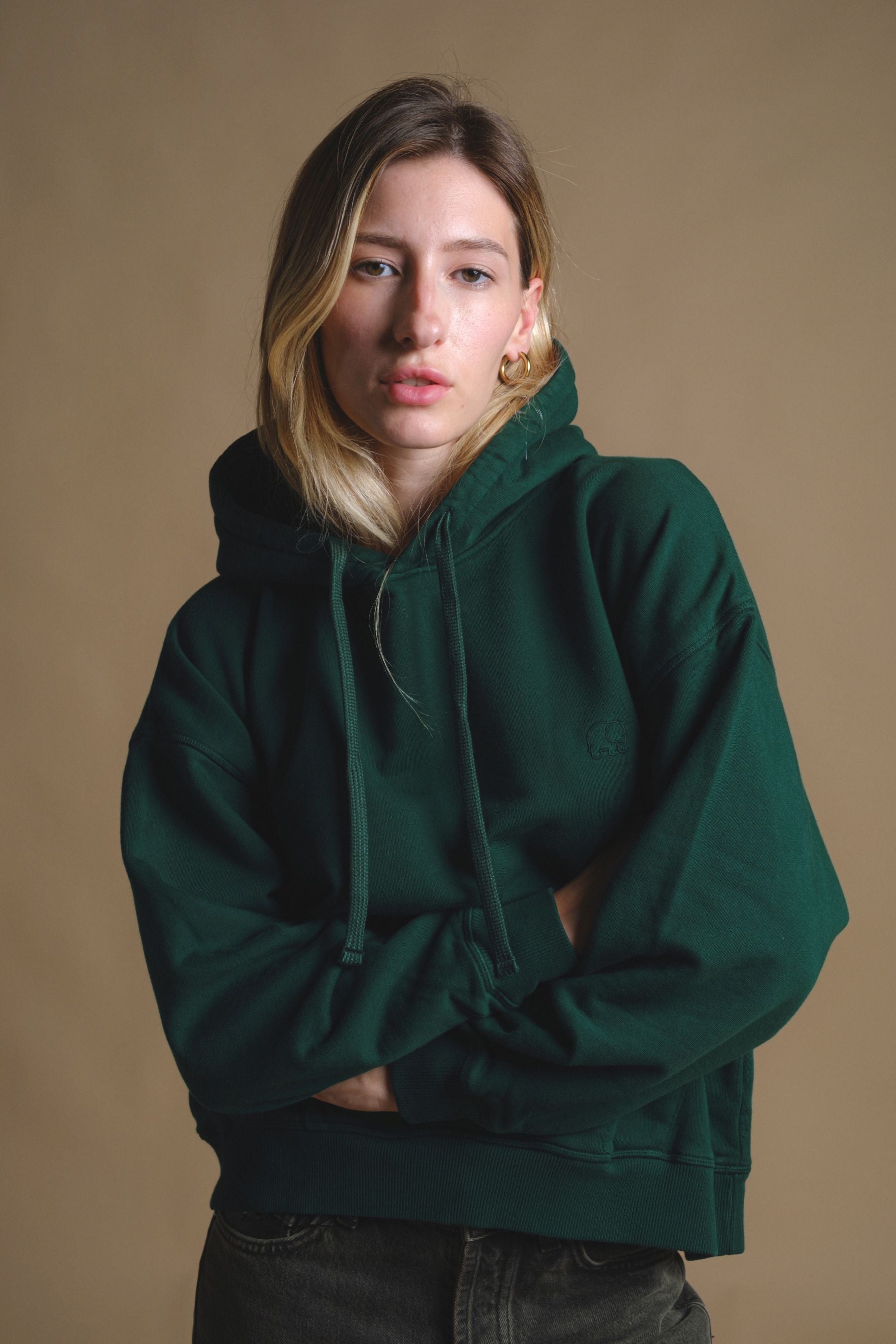Trendsplant  Hoodie Heavyweight Essential Botanical Garden Groen