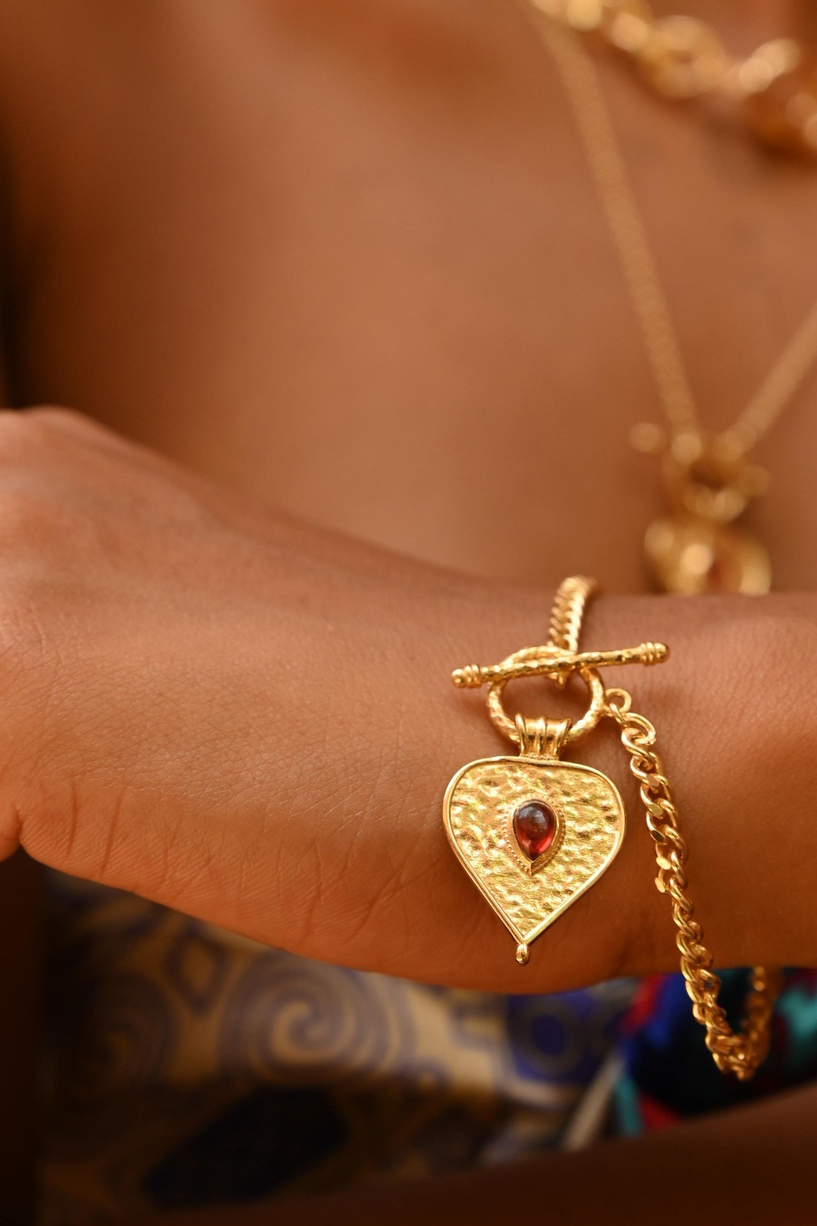 Loft and Daughter  Armband Love Is The Highest Vibration Goud Vermeil